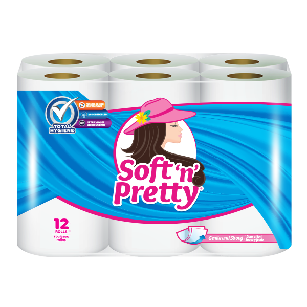 Soft ‘n’ Pretty 12pk Bath Tissue Hygiene